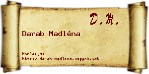 Darab Madléna névjegykártya